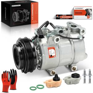 A-Premium A/C Compressor with Clutch Compatible with Ford Focus 2.0L 2014-2018 Naturally Aspirated (Not Turbocharged)