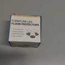 Chair Leg Floor Protectors Square Chair Leg Protectors for Hardwood Floors Silicone Caps Felt Strengthen Bottom Protection Anti-Scratch Reduce Noise 16 Pack Clear Square M Fit:13/16" to 1" (20-26mm)