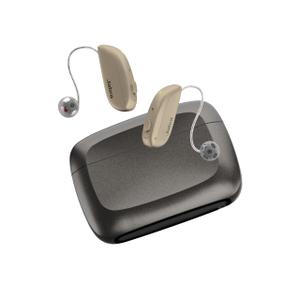 Select 500 OTC Hearing Aids, Audiology Team Care Included, Bluetooth LE Audio & Bluetooth Streaming for Calls, Music, Media (iOS/Android), Nearly Invisible & Comfortable - Gold