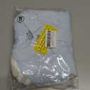 Baby Boy Girl Short Sleeve Bodysuits New Born 100% Cotton Clothes 5-Pack 0-12M (6-9 Months, Khaki+light Blue Lapel+card Stripe)