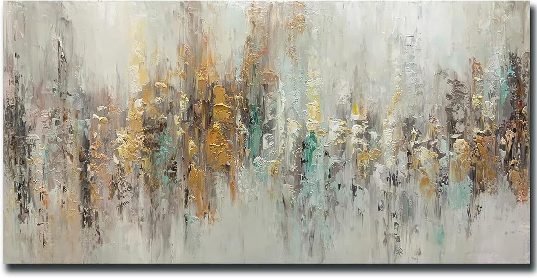 V-inspire Art,24x48 inch Oil Painting, Modern Home Canvas Painting Decoration, Abstract Mural Painting