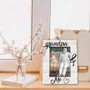 Fathers Day Grandpa Picture Frames - Grandfather Photo Frame, Grandpas Gifts for Father's Day Birthday from Grandkids, Grandpa and Me Grandfather Picture Photo Frames for Home Bedroom Decor, 5x7