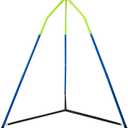 FUNLIO Sensory Swing Stand for Multi Use - Sensory Swing, Pod Swing, Hammock, Heavy Duty Steel Swing Stand for Kids,240 lbs Capacity, Height Adjustable Triangular Design, Indoor & Outdoor(Stand Only)