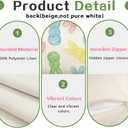 RABUSOFA Easter Pillow Covers 18x18 inch Set of 2 Easter Decorations for Home Colorful Rabbit Throw Pillows for Bedroom Sofa Holiday Festivals Home Decor (Multicolor)