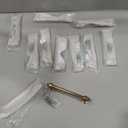 10 Pack 3.75"(96mm) Champagne Gold Cabinet Pulls Kitchen Cabinet Handles Brushed Bronze Cabinet Hardware Drawer Pulls for Cupboard