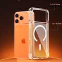 for iPhone 17 Pro Max Case with Tempered Glass Screen Protector & Lens Protector, Compatible with MagSafe, Military-Grade 4-Corner Shockproof, Magnetic & Anti-Yellowing Clear Case
