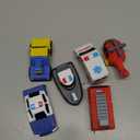 Tub Works Emergency Cars Light Up Bath Toys, 6 Pack | Water-Activated Light Up Toys Flash & Change Color | Soft, Squeezable Baby & Toddler Bath Toys | Sensory Toys with Bath Lights for Kids Bath