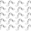 20PCS 2-3/4 Inch Stainless Steel Two Hole Tube U Bracket Rigid Pipe Strap Tension Clips U-Tube Clamp Connecting Ring Hose Clamp Card (35mm)