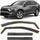 Shatterproof in-Channel Window Rain Guards for Toyota RAV4 2020-2025, Window Deflectors, Window Visors for Car, Vent Deflector, 4pcs