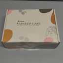 Aveniee Clear Makeup Bag for Women, Small Toiletry Travel Bag with Zipper, Portable Cosmetic Organizer Pouch for Skincare, Car Organizer Storage Bag for Essentials, Taupe,Medium Classic