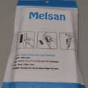 Picture Hanging Strips with Adhesive - Melsan Heavy Duty Hook and Loop Strips with Adhesive for Classroom DIY, Home, Office Use | White, 12 Pairs 1x7 Inch Pack of 2