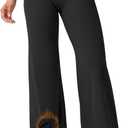 YEOREO Ease Workout Leggings Womens No Front Seam Straight Leggings 31.5 High Waist Buttery Eddiy Yoga Pants, Black, Small