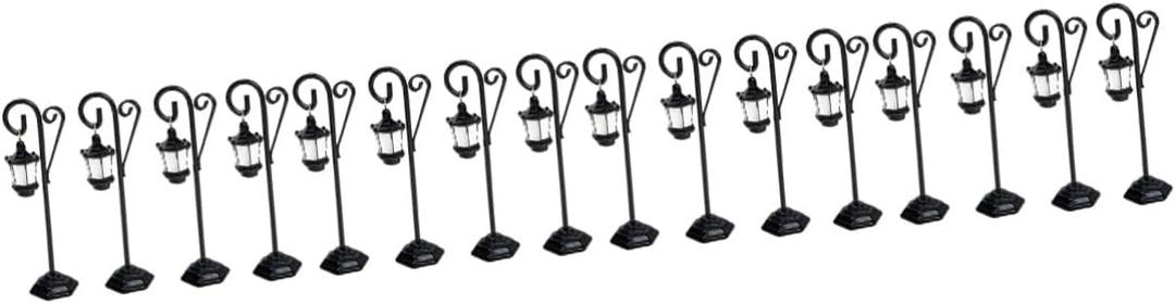 16pcs Metal Note Clamps Holder Creative Photo Clips for Weddings Messages Memo Stands for Table Numbers Photos and Notes Metal Design Lovely Street Lamp Shape