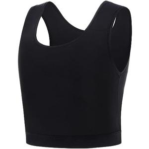GCTBL Chest Binder for Transgender Half FTM Binder Trans Breathable Compression Bra, M, Black GCTBL Chest Binder for Transgender Half FTM Binder Trans Breathable Compression Bra, M, Black