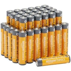Amazon Basics AAA Alkaline High-Performance Batteries, 1.5 Volt, 10-Year Shelf Life, 24 Count (Pack of 1)