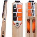 SS Sunridges Jaddu Premium Kashmir Willow Leather Ball Scoop Cricket Bat - Adult Size - Short Handle (Bat Cover Included)