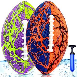 Jasonwell Pool Beach Water Football - Waterproof Football Strong Grip Fun Pool Toys Games for Swimming Pools Beach Lake Park Backyard Outdoor Play for Kids Children Teens Adults Family