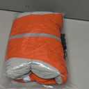 AOFITEE Dog Coat, Warm Dog Winter Coat, Reflective Cold Weather Dogs Puffer Jacket with Harness Built in, Waterproof Pet Fleece Vest Snowsuit for Small Medium Large Dogs, Orange L