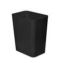 Trash Can - Plastic Waste basketbin - 3.5 Gallon- for Office,Home,Bathroom,Kitchen,Dormitory - Black