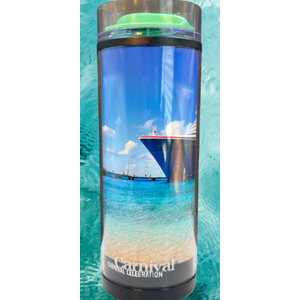 Carnival Cruise Line Photo Tumbler Travel Cup (Pack of 1, 20 Oz)