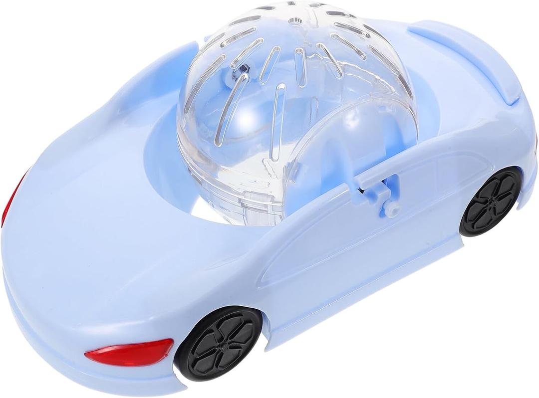PRETYZOOM Small Quiet Hamster Wheel Exercise Running Wheel 29.5x16.5cm Blue for Gerbils and Small Pets Activity