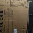 BCOL Baby Bassinet, Bedside Bassinet for Baby, 3 in 1 Bassinet Bedside Sleeper with Wheels, Mosquito Net, Adjustable Easy Folding Portable Bed for Infant Newborn (Dark Grey)