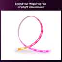Hue Flux 16-Feet LED Strip Light Extension, Vibrant Color and Ambiance, Flexible Indoor Lighting, Chromasync Color Blending, Cuttable, Extendable, Reusable, App and Voice Control