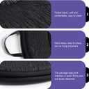 360 Degree Swivel Seat Cushion, Anti-Slip Comfortable Chair Assist for Elderly, Washable Breathable Car Seats Cushion, Universal for Most Vehicles (Black)