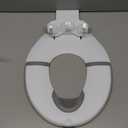 Orzbow Foldable Travel Potty Training Seat, Toddler Toilet Seat Attachment for Adult Toilets, Portable Potty with Suction Cups, Adjustable Length, Splash Guard, Non-Slip Base, Easy to Clean, White