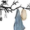 Tree Branch Wall Decor, Wall Mounted Coat Rack - an Artistic Blend of Function and Design27.5 x 9.5",7 Hooks.