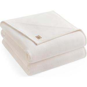 UGG Coco Queen Fleece Blanket for Bed  Luxury Room Decor, Plush & Warm Queen Blanket for Bed, Gifts for Teens and Women, 90" x 92", White Snow