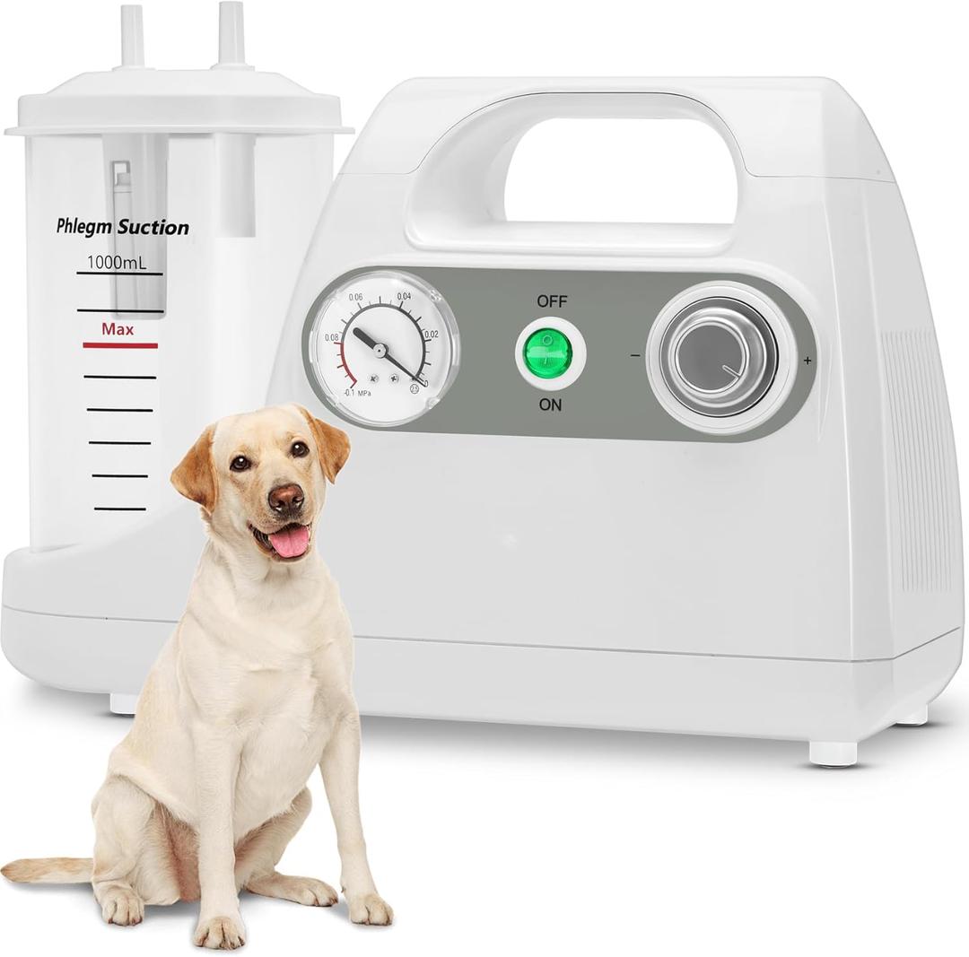 1000ML Portable Veterinary Suction Machine for Home Use 110V Vacuum Device