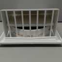 Repa Market 6 Inch White Dryer Vent Hood/Duct Cover for Walls or Ceiling/ABS Plastic Protection Hood With Rain Cover and Backdraft Damper/Exhaust and Dryer Vent Covers for Indoor & Outdoor Use