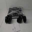 420LBS Heavy-Duty Collapsible Wagon Cart | All-Terrain Folding Utility Wagon with Drink Holders, Steel Frame & Waterproof Fabric | Perfect for Beach, Camping, Gardening, Grocery Shopping