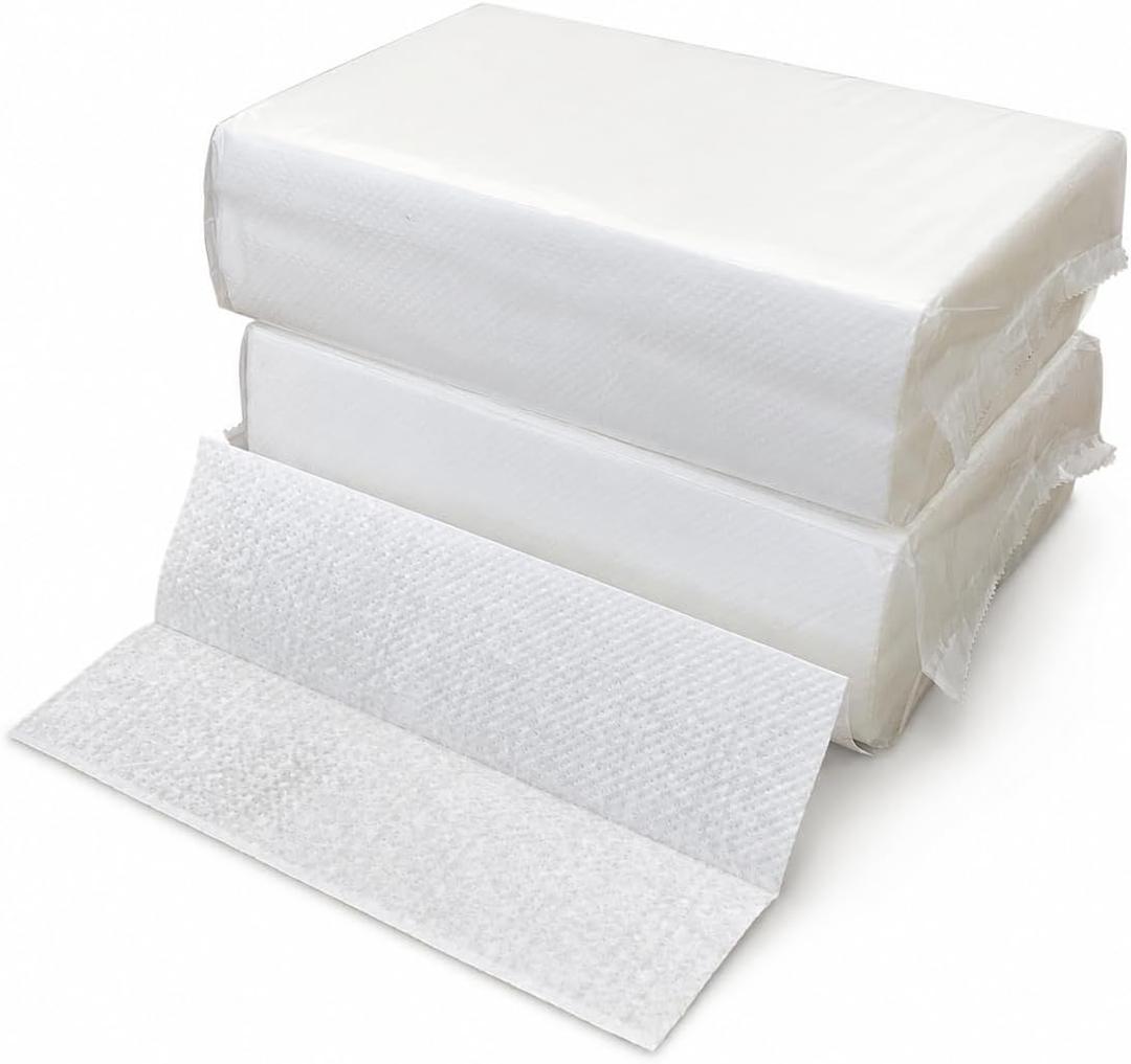 modunful Multifold Paper Hand Towels, 3200 Sheets 8.5 x 7.5 in Embossed, Small