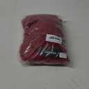 RAGEMALL Mens Ruffle Shawl Collar Cardigans Long Hooded Cardigan Open Front Lightweight Drape Cape Sweater with Pockets (Large, Wine Red)