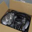 Mlambert 3 Color Outdoor LED Dimmable String Lights for Patio with Remote, Plug in 48FT Waterproof Shatterproof Edison Bulb Lights for Bistro Pergola (Black)