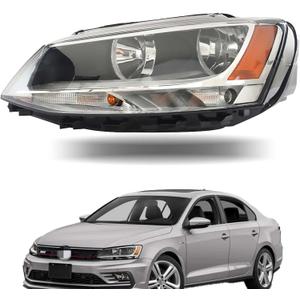 labwork Headlight Assembly Replacement for Jetta 2011-2018 [Halogen Model] Headlight Headlamp Left Driver Side