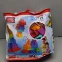 Mega Bloks First Builders Toddler Blocks Toys Set, Big Building Bag with 80 Pieces and Storage, Ages 1+ Years