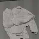 SUUKSESS Women Square Neck Long Sleeve Bodysuit Sexy Thong Bodysuit Shirts (Small, Snow White)