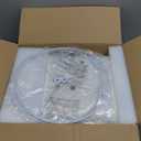 24.5" Black Lamps Set of 2, Modern Table Lamps for Living Room with USB C+A Ports, Creative Stripe Touch Lamps for Nightstand, 2 Bulbs Included