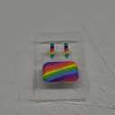 True Wireless Earbuds, Rainbow Pride Bluetooth Ear Buds for Music, Podcasts, Built-in Mic, Rechargeable Headset for Home, Car, Travel, Beach