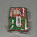 4 Pack Santa Claus Design Building Blocks Set, Christmas Theme Building Blocks Ornaments, Mini Building Figures, DIY Stocking Stuffers, Xmas New Year Birthday Gifts (Set B)