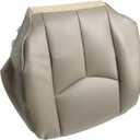 Priprilod #522 Med Tan Microfiber Leather Driver Side Bottom Replacement Seat Cover Compatible with Chevy Avalanche Silverado GMC Sierra 1500 2500 3500 HD 2003 2004 2005 2006