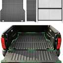 Truck Bed Mat for Toyota Tacoma 2024-2026(Not Fit Drop-in Liners),Heavy Duty Tacoma Accessories TPE Truck Bed Liner (5FT Vehicle),Tailgate Liner Accessories,Heavy Duty Rubber Bed Mat
