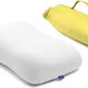 Cushion Lab Travel Deep Sleep Pillow Compact Memory Foam Neck Pillow for Sleeping, Portable Pillow for Hotels, Camping, Side & Back Sleepers, On-The-Go Spark