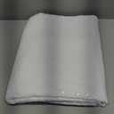 JYFLZQ White Sequin Tablecloth 120" Round Sparkly Drape Table Cloths Table Cover Overlay for Wedding Birthday Party Baby Bridal Shower