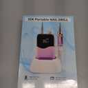 CIVPOWER Nail Drill, Portable Rechargeable Tool Kit with 35000RPM Electric Nail File and LED Display for Manicure, Pedicure, Salon, Home, DIY (White)