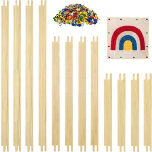 6 Sets Stretcher Bars for Needlework with 100 Tacks for Women's Birthday Gifts, 3 Sizes 12pcs Wooden Canvas Splicing Stretcher Bars Needlepoint Embroidery Stitch Frame Set for Crafts Art