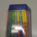 The Dreidel Company Dripless Hanukkah Candles, Multicolored Striped Deluxe Tapered Decorations, 1-Hour Burn Time 45 Menorah Candles for All 8 Nights of Chanukah